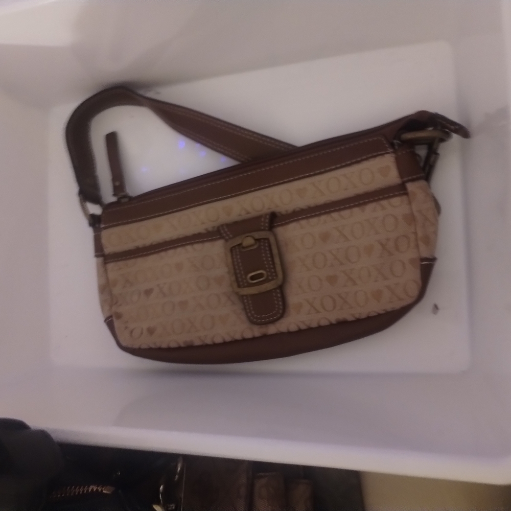 XOXO Elegant Brown and Cream Shoulder Bag